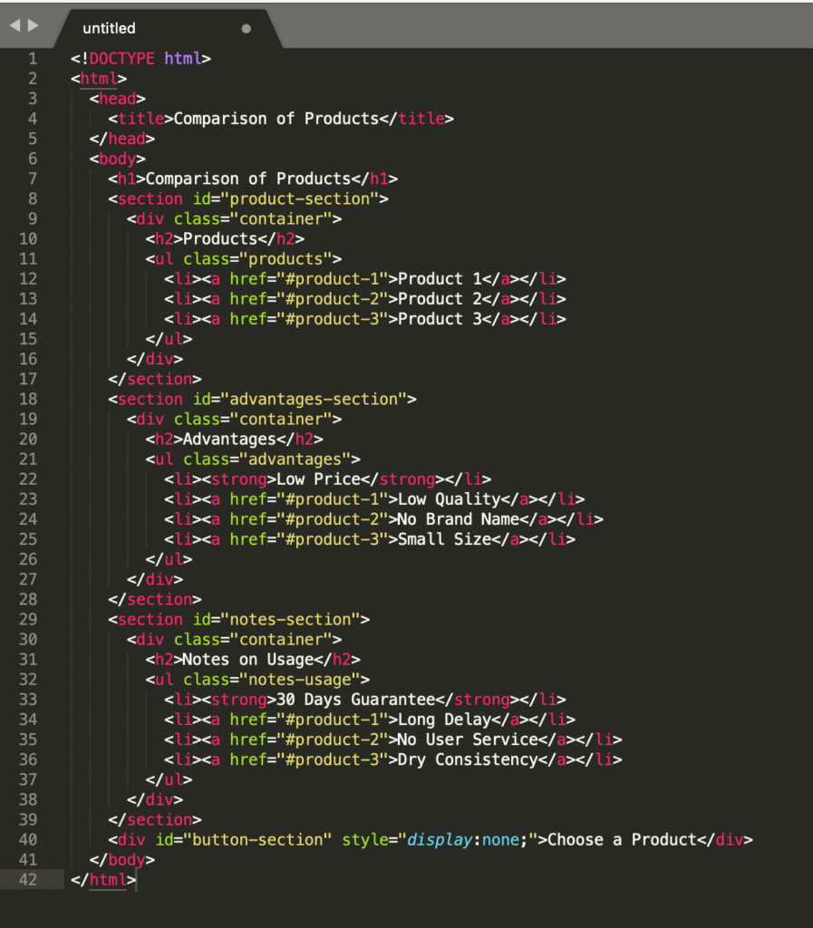 Code HTML généré par l'intelligence artificielle Stable LM
