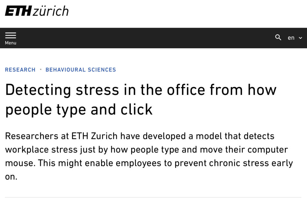 Une étude révèle qu'il serait possible de détecter le stress au travail à partir des clics de la souris et de la façon dont les travailleurs tapent sur leur clavier 