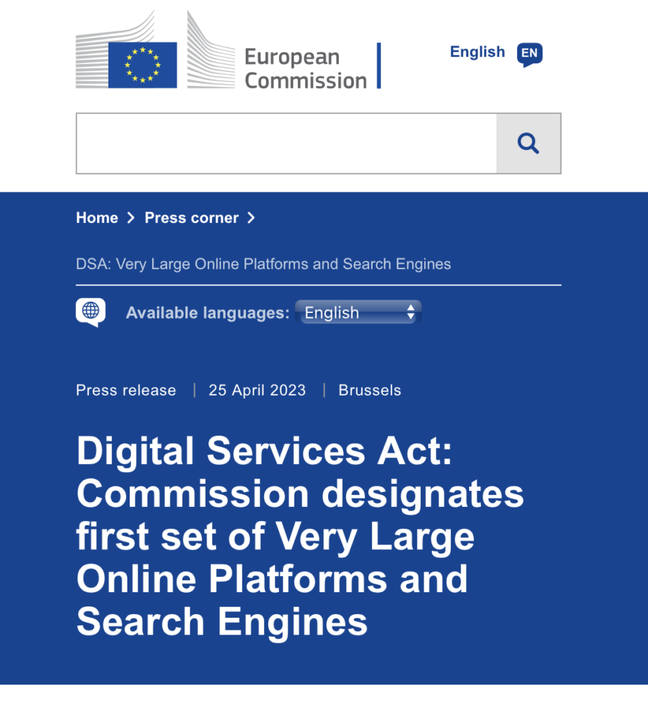 Digital Services Act : de nouvelles règles