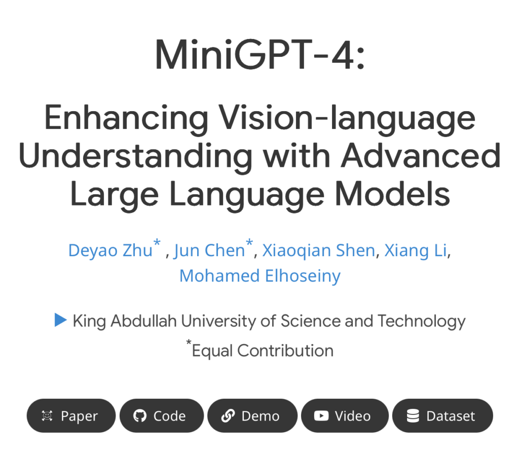 MiniGPT-4 pour discuter avec des images