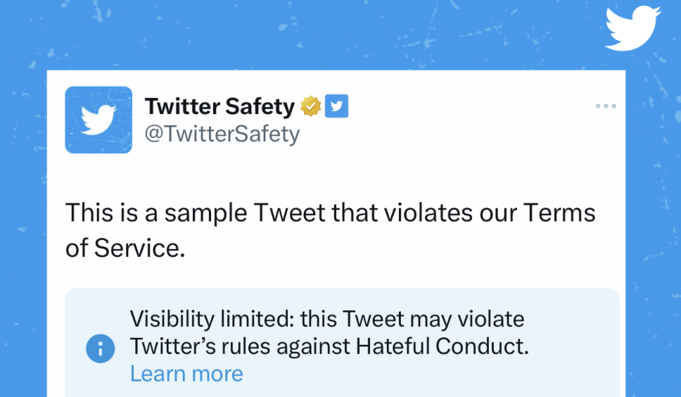 Twitter va ajouter une etiquette sur les tweet à caractère haineux.