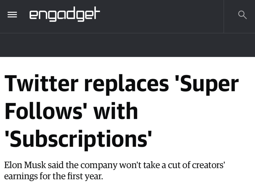 Twitter remplace les Super Follows par des souscriptions